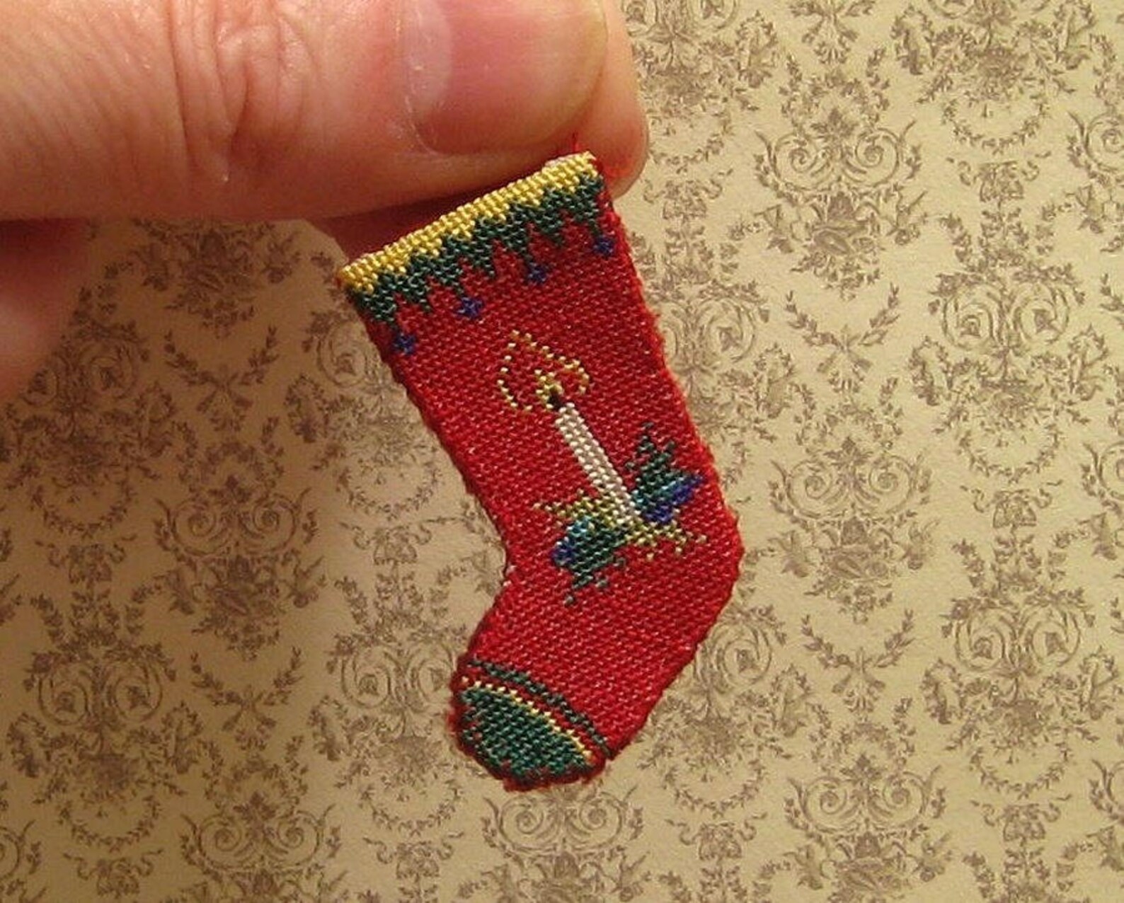 Dollhouse Christmas Stocking Kit Christmas Dollhouse Etsy