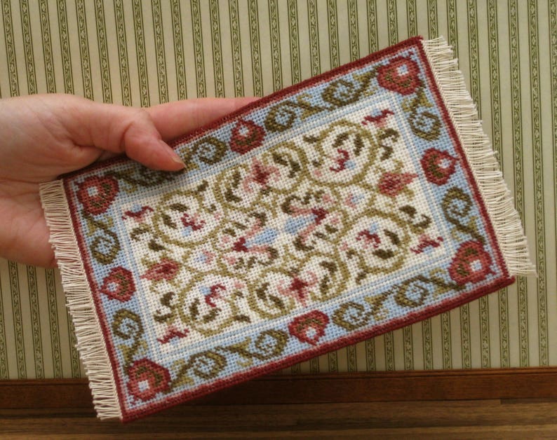 Dollhouse miniatures rug KIT. Doll house rug for 112 scale Etsy