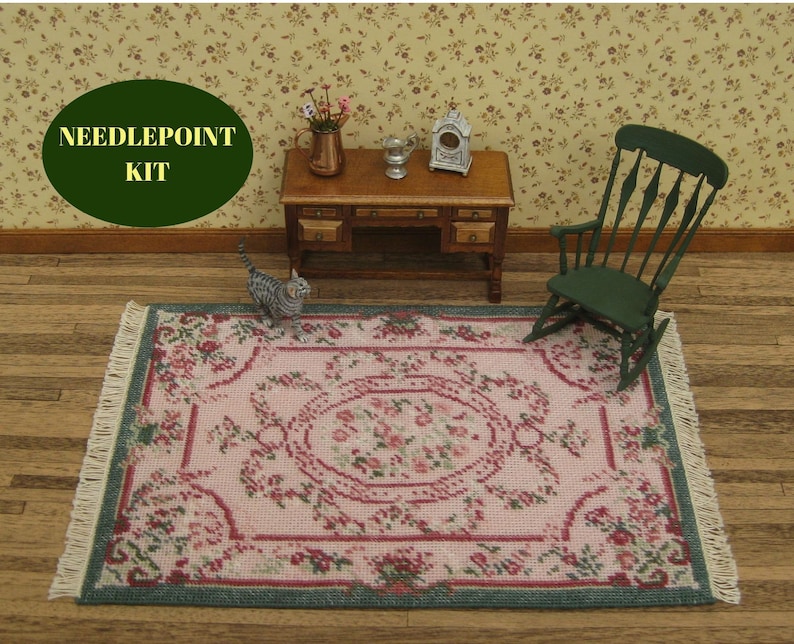 Dollhouse Miniatures Rug KIT. Doll House Rug for 112 Scale Etsy