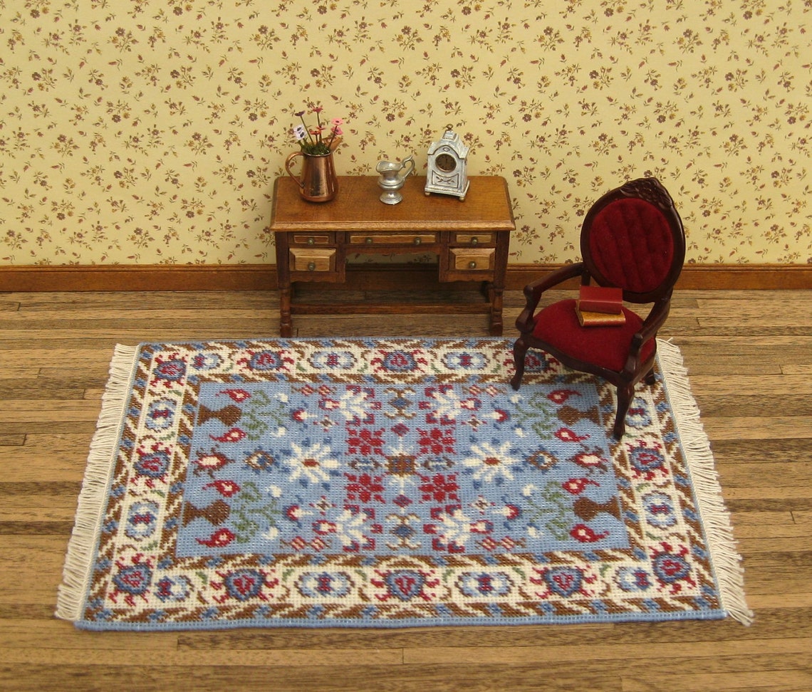 Dollhouse Miniatures Rug KIT. Doll House Rug for 112 Scale Etsy