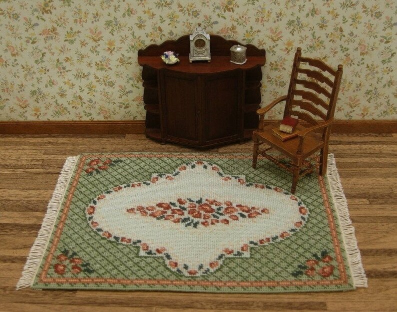 Dollhouse Miniatures Rug KIT. Doll House Rug for 112 Scale Etsy