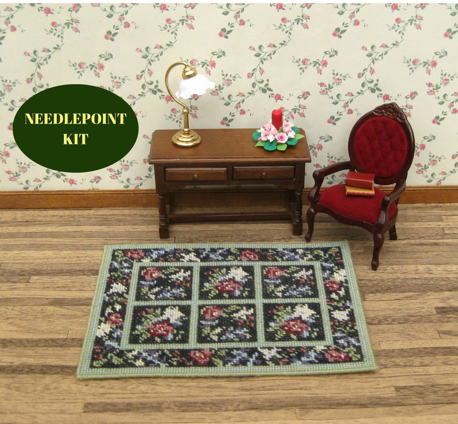 Dollhouse Miniatures Rug KIT. Doll House Rug for 112 Scale Etsy