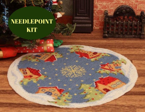 Dollhouse Christmas Tree Skirt Miniature Dollhouse Christmas Tree Skirt Miniature