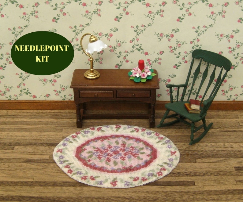 Dollhouse miniatures rug KIT. Doll house rug for 112 scale Etsy