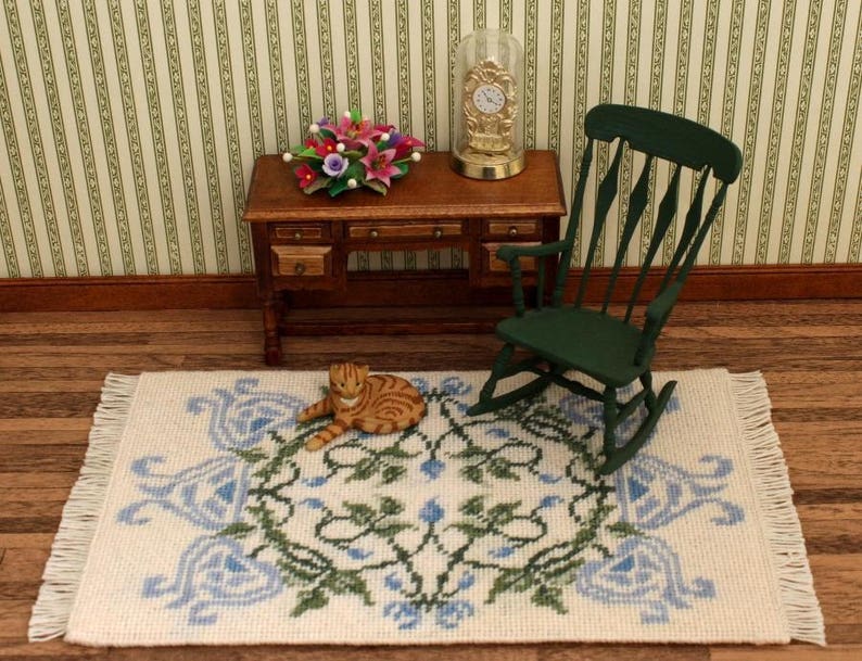 Dollhouse Miniatures Rug KIT. Doll House Rug for 112 Scale Etsy