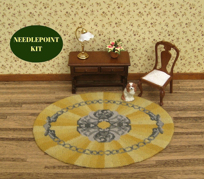 Dollhouse Miniatures Rug KIT. Doll House Rug for 112 Scale Etsy