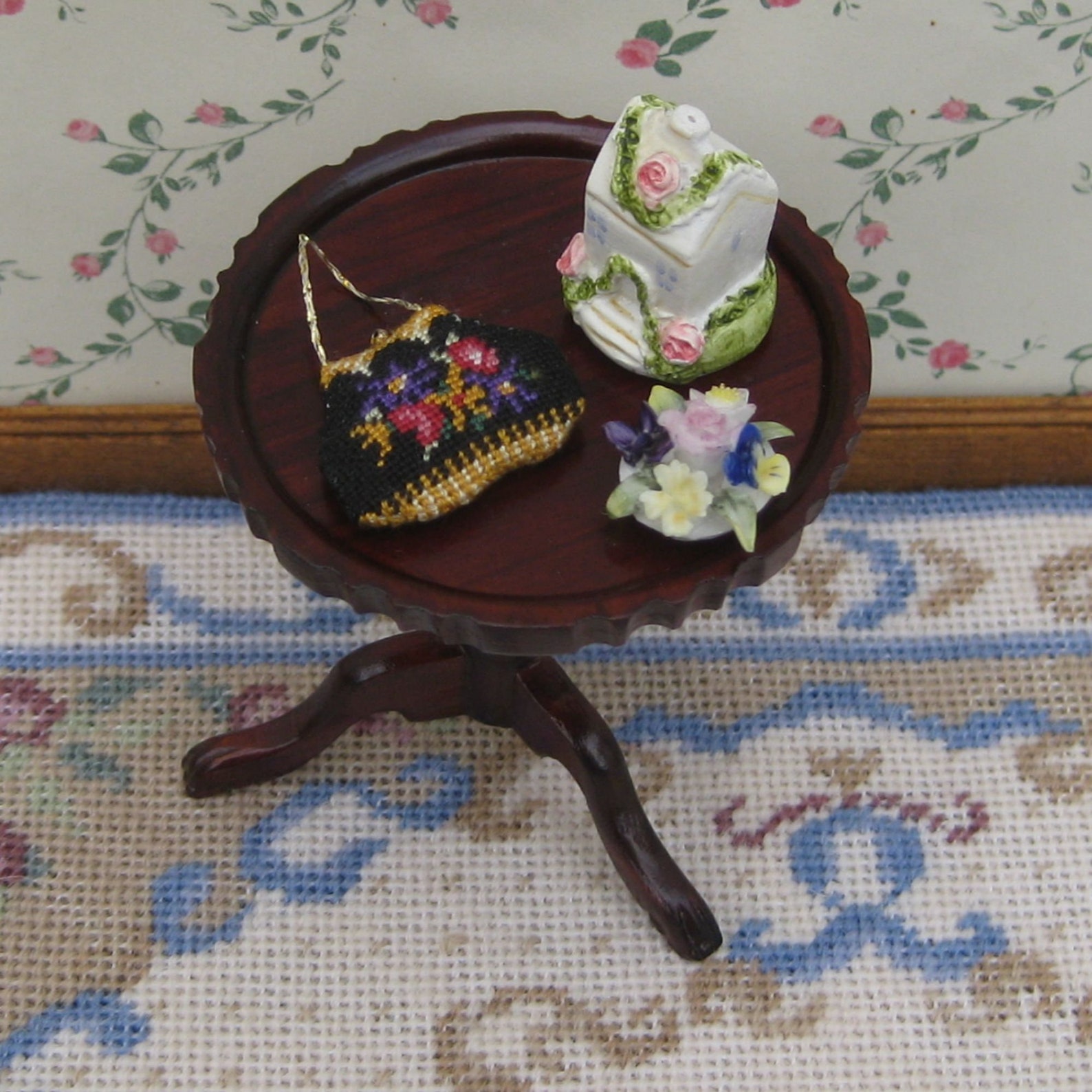 112 Doll House Purse Kit Petit Point Needlepoint Dollhouse Etsy