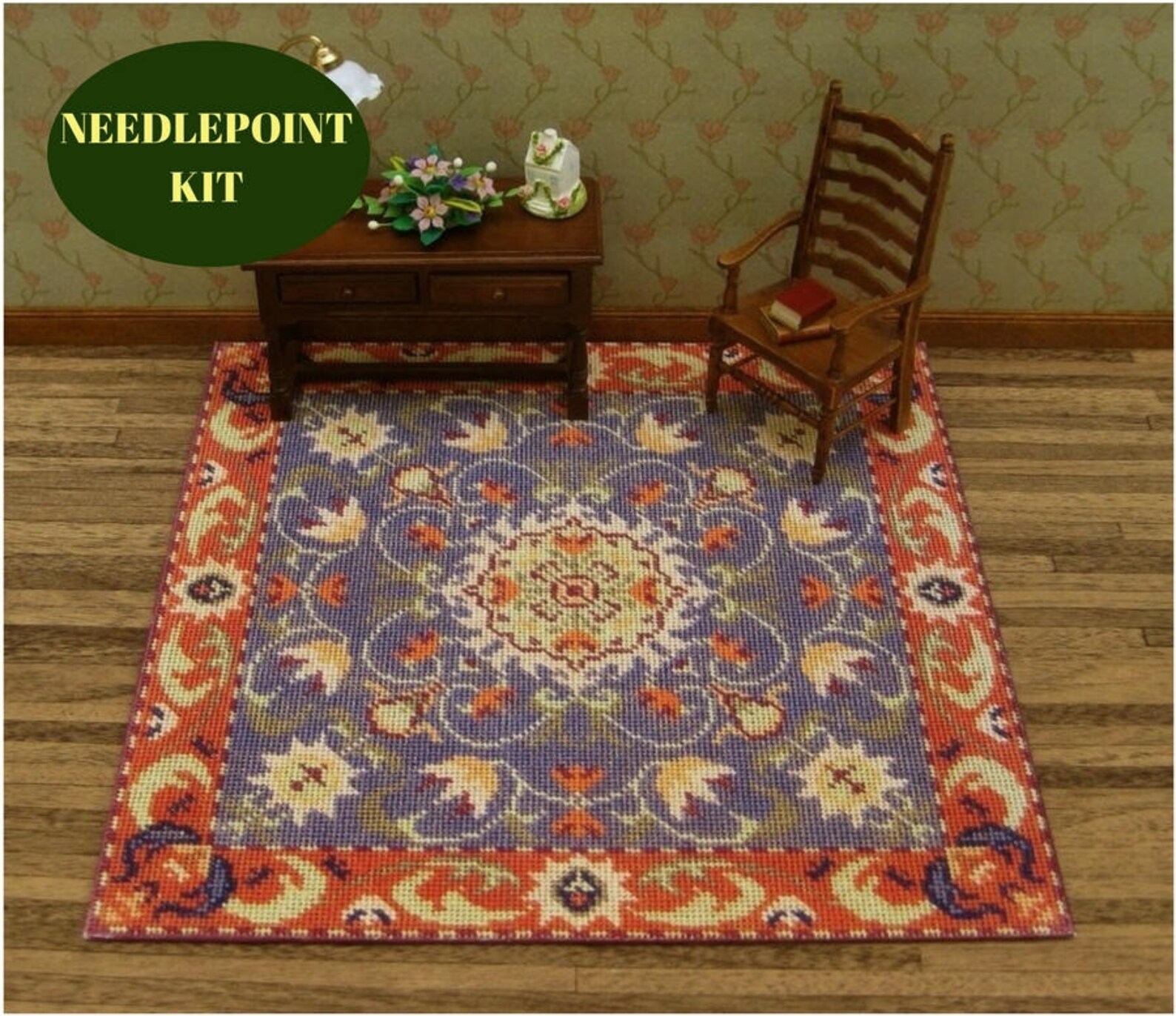 Dollhouse Miniatures Rug KIT. Doll House Rug for 112 Scale Etsy