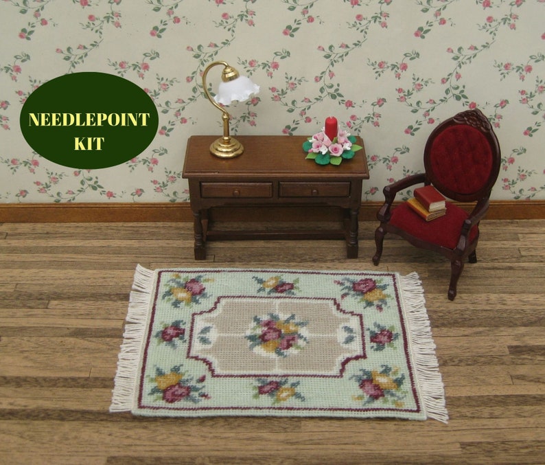 Dollhouse Miniatures Rug KIT. Doll House Rug for 112 Scale Etsy Norway