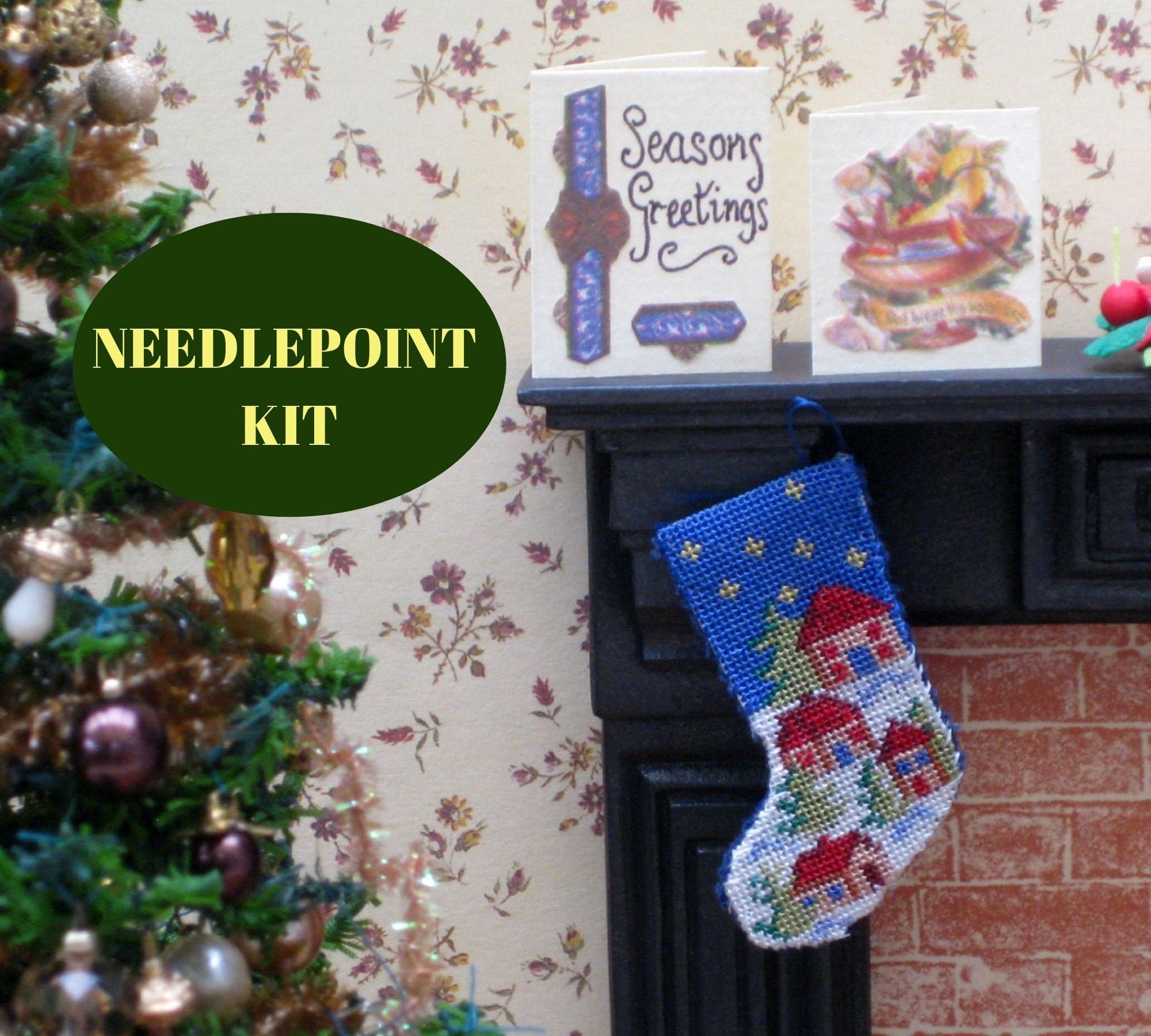 Dollhouse Christmas Stocking Kit Christmas Dollhouse Etsy UK