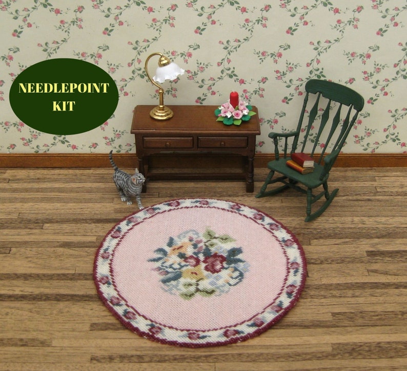 Dollhouse Miniatures Rug KIT. Doll House Rug for 112 Scale Etsy