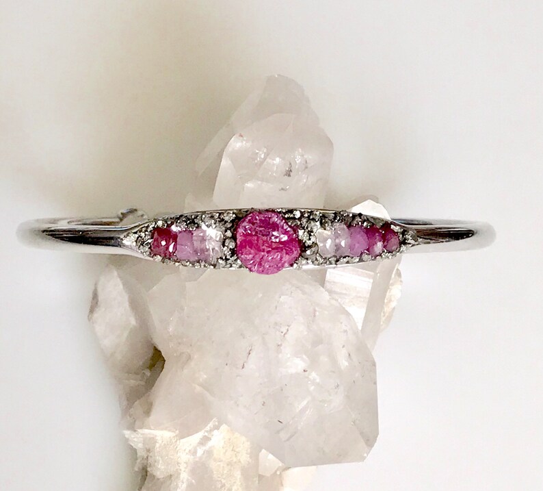 Raw Ruby July Birthstone Genuine Ruby Ruby Bracelet Gift for Her Raw Ruby Necklace Red Ruby Jewelry Wife Boho Wedding