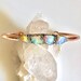 Raw, Opal Jewelry, Birthstone Gift for October, Rough Opal Gift for Her, October Opal Bracelet, October Birthstone, Opal Rose Gold