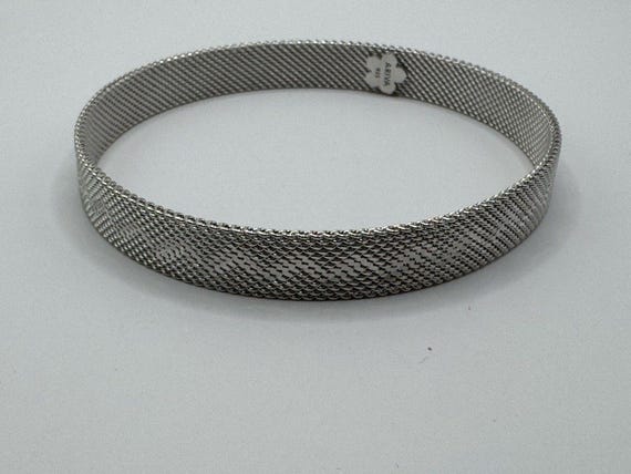 Ariva Sterling Silver 925 Bangle Bracelet Textured Vintage