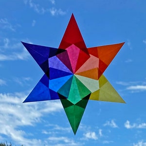 Instructions to make sun catchers, window stars, Waldorf window stars.  Instant pdf download.