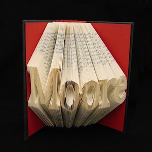 Moore -- 5 Letter Names -- Folded-Book Art Sculpture