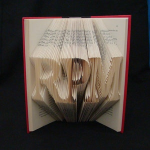 3 Letter Names Words--Initialen-Freundschaft----Folded-Book Art Sculpture