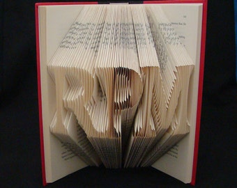 3 Letter Names Words -- Initials -- Friendship -- -- Folded-Book Art Sculpture