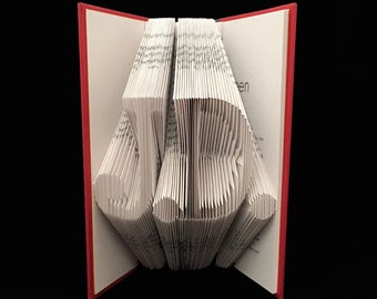 J.D. --  JD -- Initials --  Juris Doctor degree -- Doctor of Jurisprudencer -- Graduation Gift -- Graduate -- Folded-Book Art Sculpture