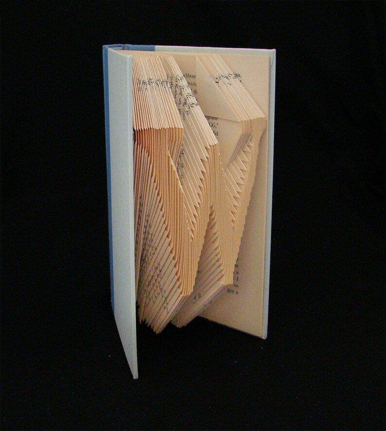 W Monograms Folded-Book Art Sculpture image 2