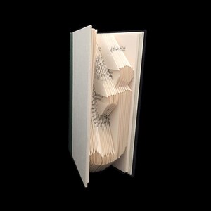 j Lowercase J Monograms Folded-Book Art Sculpture image 4