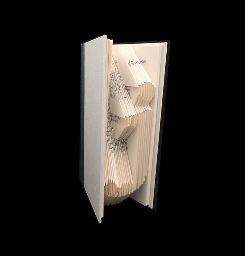 j Lowercase J Monograms Folded-Book Art Sculpture image 4