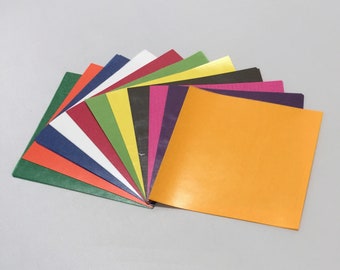 ON SALE: Bent Corner.  Pre-Cut 10 cm Squares (a little under 4" x 4") | Translucent Paper for making Waldorf Stars | Kite Paper | 99 sheets