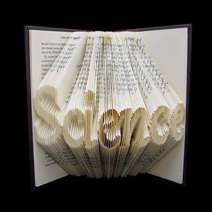 Science | 7 Letter Word | Origami | Folded-Book Art | STEM | Teacher | Professor | Graduation | Scientist | Personalized Gift | Custom Gift