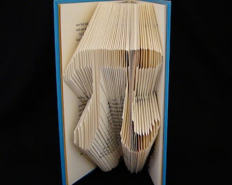 Pi --3.14 -- Irrational --Stars Hearts and Symbols -- Folded-Book Art Sculpture