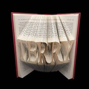 TERRY -- 5 Letter Names -- Folded-Book Art Sculpture