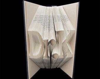 Dr.K | Doctor | PhD | Graduate | Graduation Gift | Professor | 3 Letters | Folded-Book Art Sculpture | Unique Gift | Custom | Personalized