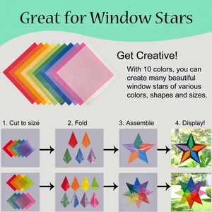 Window Star Paper New Colors, Translucent Paper for Making Waldorf Stars | Window Stars ...
