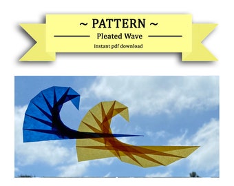 Tutorial, Instructions for Making a Window Star, Sun Catcher, Waldorf Star.  Instant PDF download.  Pleated Wave Pattern