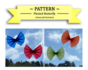 Tutorial, Instructions for Making a Window Star, Sun Catcher, Waldorf Star.  Instant PDF download.  Pleated Butterfly Pattern