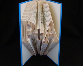 P + A -- 2 Letters with Symbol -- Togetherness --  Wedding Anniversary Gift -- Folded-Book Art Sculpture