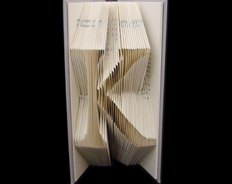 K -- Monograms  -- Letters -- Alphabets -- Characters -- Folded-Book Art Sculpture