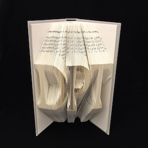 DPT | Doctorate of Physical Therapy | Graduation Gift | Medical | 3 Letters | Folded-Book Art Sculpture | Unique Gift | Customize | Personal