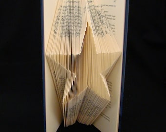 5 Pointed Star -- Stars and Symbols -- Folded-Book Art Sculpture