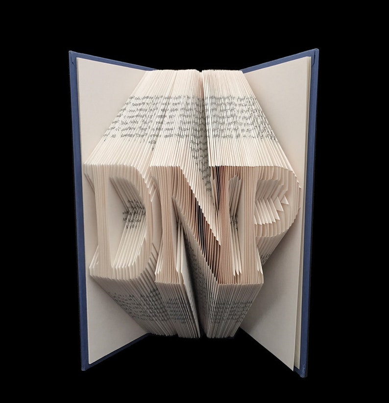 DNP Doctorate of Nursing Practice Graduation Gift Medical 3 Letters Folded-Book Art Sculpture Unique Gift Customize Gift image 1