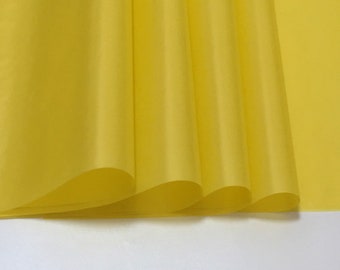 Single Sheet of Yellow Translucent Wax Paper for making Waldorf Stars | Window Stars | 50cm x 70cm (approx 19.5 inch x 27.5 inch)