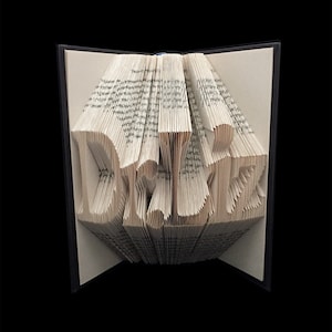 DrLiz | 5 Letter Names | Folded-Book Art Sculpture