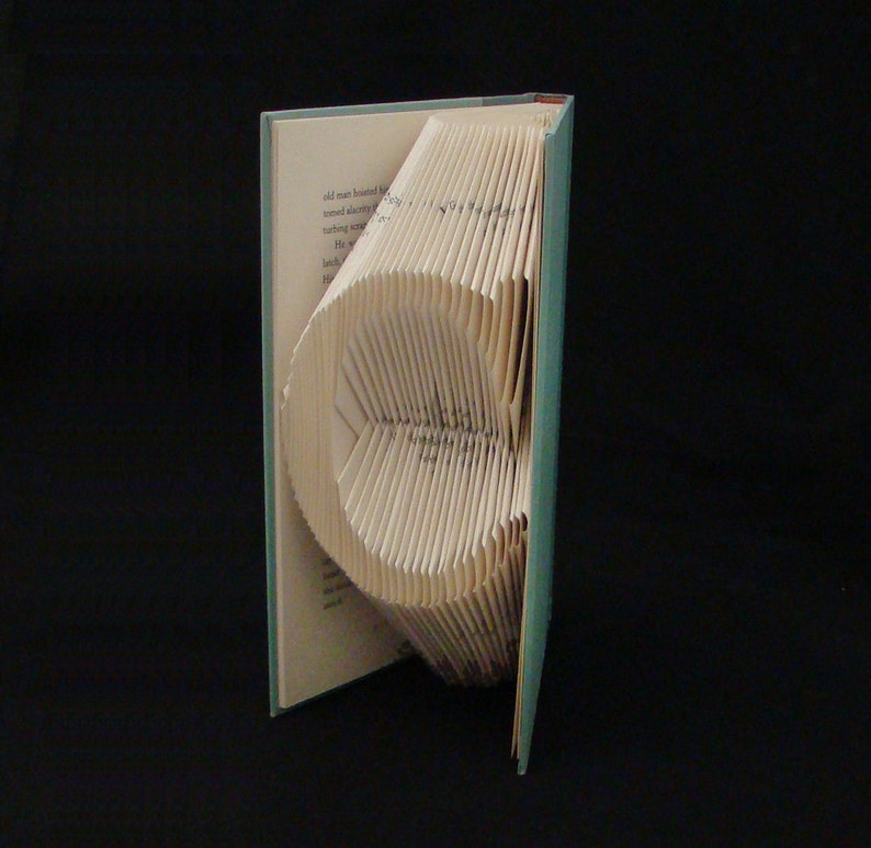 C Monograms Folded-Book Art Sculpture image 1