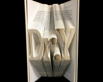Dr.Y | Doctor | PhD | Graduate | Graduation Gift | Professor | 3 Letters | Folded-Book Art Sculpture | Unique Gift | Custom | Personalized