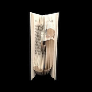 j Lowercase J Monograms Folded-Book Art Sculpture image 1