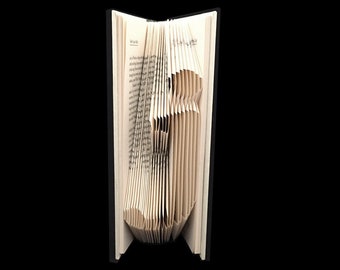 j | Lowercase J | Monograms | Folded-Book Art Sculpture