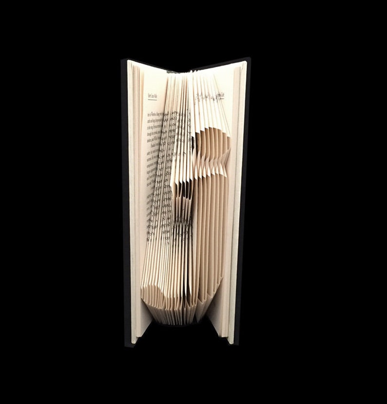 j Lowercase J Monograms Folded-Book Art Sculpture image 1