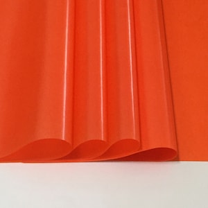 Single Sheet of Orange Translucent Wax Paper for making Waldorf Stars | Window Stars | 50cm x 70cm (approx 19.5 inch x 27.5 inch)