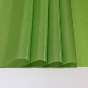 Single Sheet of Light Green Translucent Wax Paper for making Waldorf Stars | Window Stars | 50cm x 70cm (approx 19.5 inch x 27.5 inch)