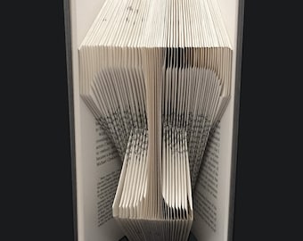 T -- Monograms  -- Letters -- Alphabets -- Characters -- Folded-Book Art Sculpture