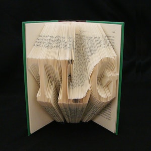 Initials -- Acronyms -- 3 Letter Names Words -- Folded-Book Art Sculpture